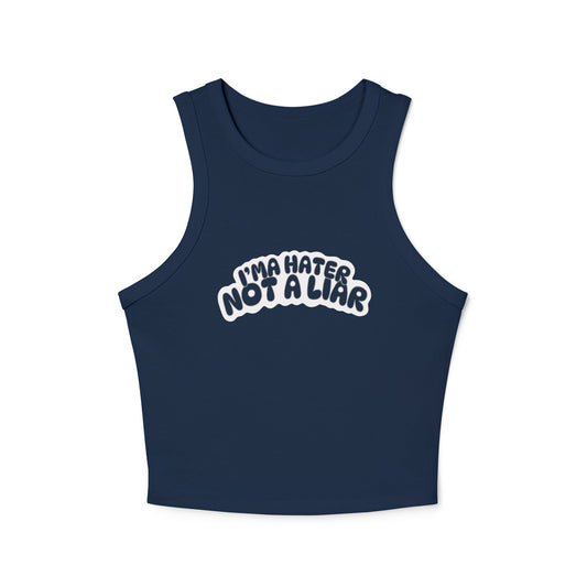 Hater/Liar Bubble - Racer Back Cropped tank
