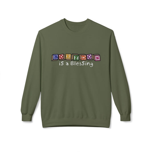 Boredom is a Blessing - Midweight Crewneck